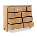 London Oak 4 over 6 drawer chest from Roseland Furniture