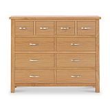 London Oak 4 over 6 drawer chest from Roseland Furniture