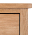 London Oak XL 3 Drawer Bedside from Roseland Furniture