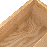 London Oak XL 3 Drawer Bedside from Roseland Furniture