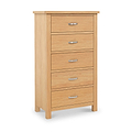 London Oak XL Tallboy Chest from Roseland Furniture