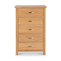London Oak XL Tallboy Chest of Drawers from Roseland Furniture