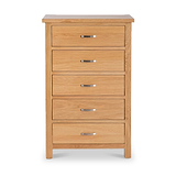 London Oak XL Tallboy Chest of Drawers from Roseland Furniture