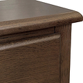 Celine 3 Drawer Bedside Table Dark Stain from Roseland Furniture
