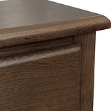 Celine 3 Drawer Bedside Table Dark Stain from Roseland Furniture