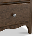 Celine 2 Over 3 Drawer Chest Dark Stain from Roseland Furniture