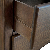 Celine 2 Over 3 Drawer Chest Dark Stain from Roseland Furniture