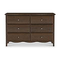 Celine Oak 6 Drawer Chest Dark from Roseland Furniture