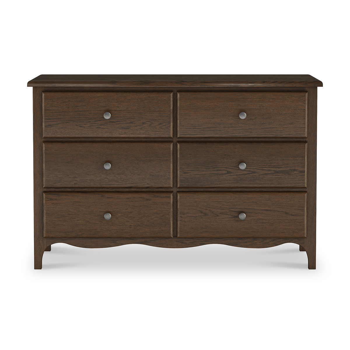 Celine Oak 6 Drawer Chest Dark from Roseland Furniture