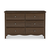 Celine Oak 6 Drawer Chest Dark from Roseland Furniture
