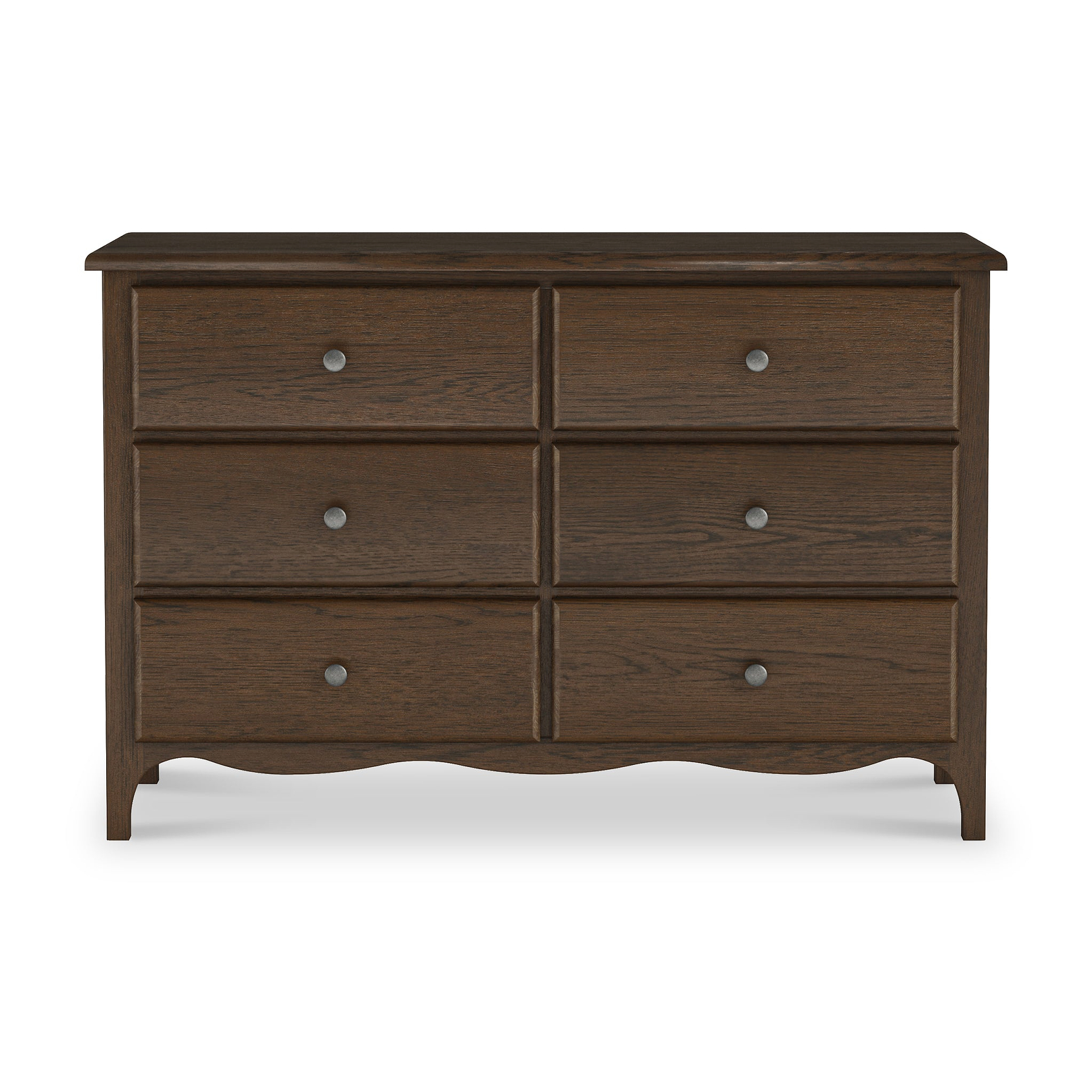 Celine Oak 6 Drawer Chest Dark from Roseland Furniture