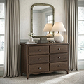 Celine Oak 6 Drawer Chest Dark from Roseland Furniture