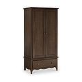 Celine Oak Double Wardrobe Dark Stain from Roseland Furniture