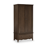 Celine Oak Double Wardrobe Dark Stain from Roseland Furniture
