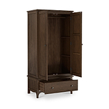 Celine Oak Double Wardrobe Dark Stain from Roseland Furniture