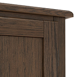 Celine Oak Double Wardrobe Dark Stain from Roseland Furniture