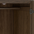 Celine Oak Double Wardrobe Dark Stain from Roseland Furniture