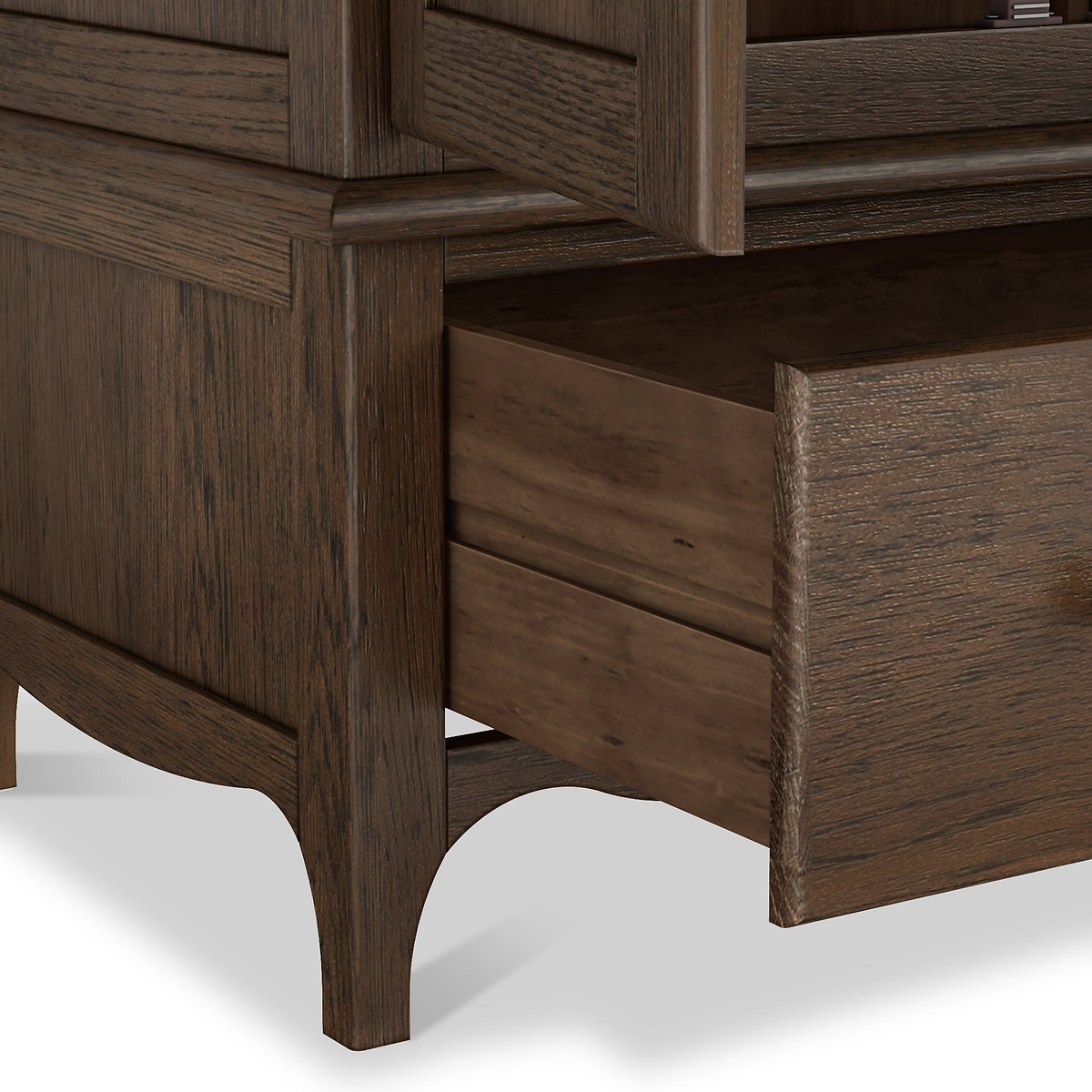 Celine Oak Double Wardrobe Dark Stain from Roseland Furniture