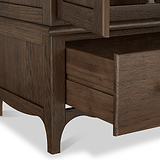 Celine Oak Double Wardrobe Dark Stain from Roseland Furniture