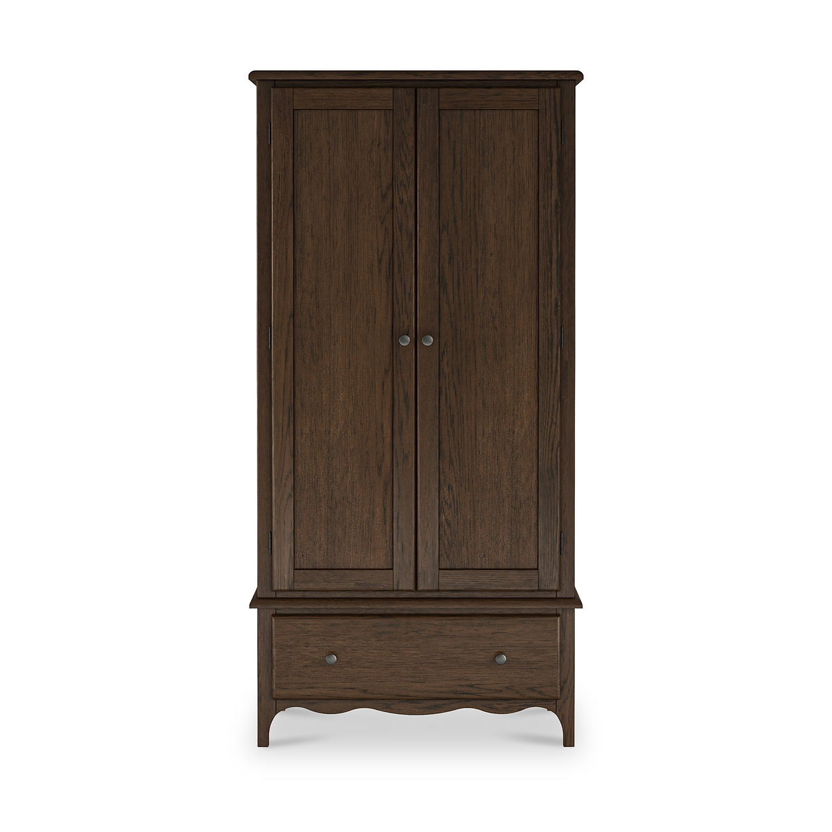 Celine Oak Double Wardrobe Dark Stain from Roseland Furniture