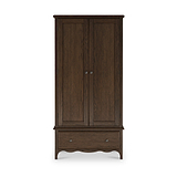 Celine Oak Double Wardrobe Dark Stain from Roseland Furniture