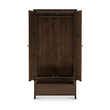 Celine Oak Double Wardrobe Dark Stain from Roseland Furniture