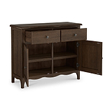 Celine Oak Small Sideboard Dark Stain from Roseland Furniture