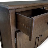 Celine Oak Small Sideboard Dark Stain from Roseland Furniture