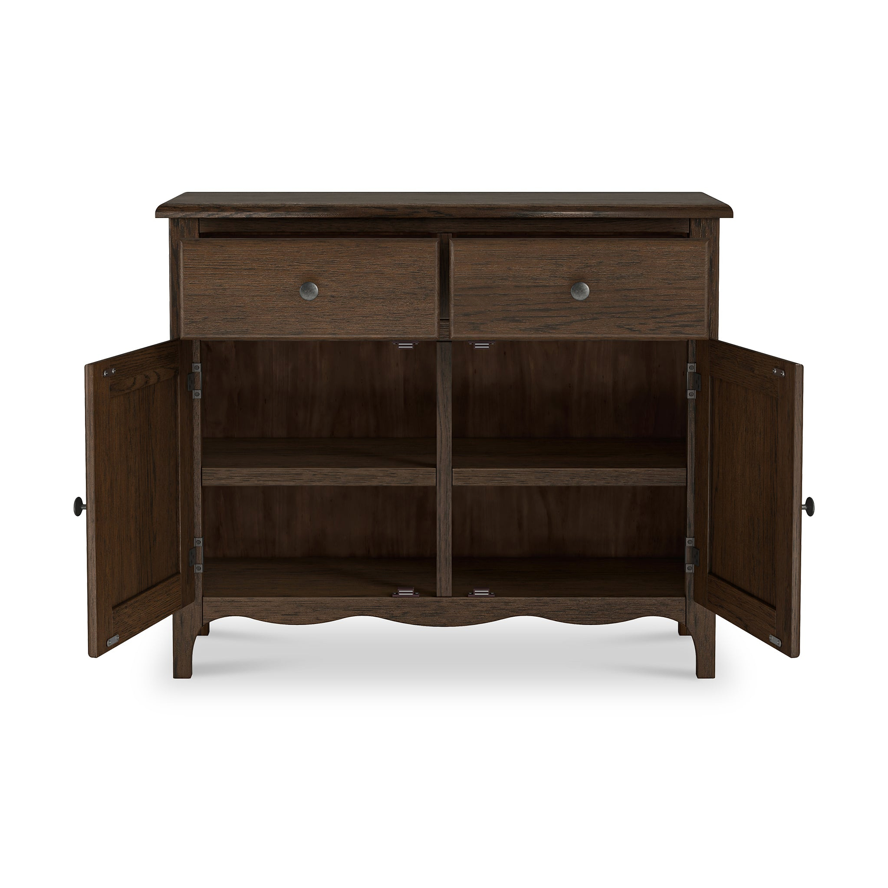 Celine Oak Small Sideboard Dark Stain from Roseland Furniture