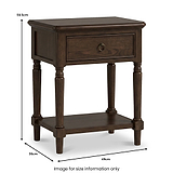 Rutland Dark Oak Lamp Table from Roseland Furniture