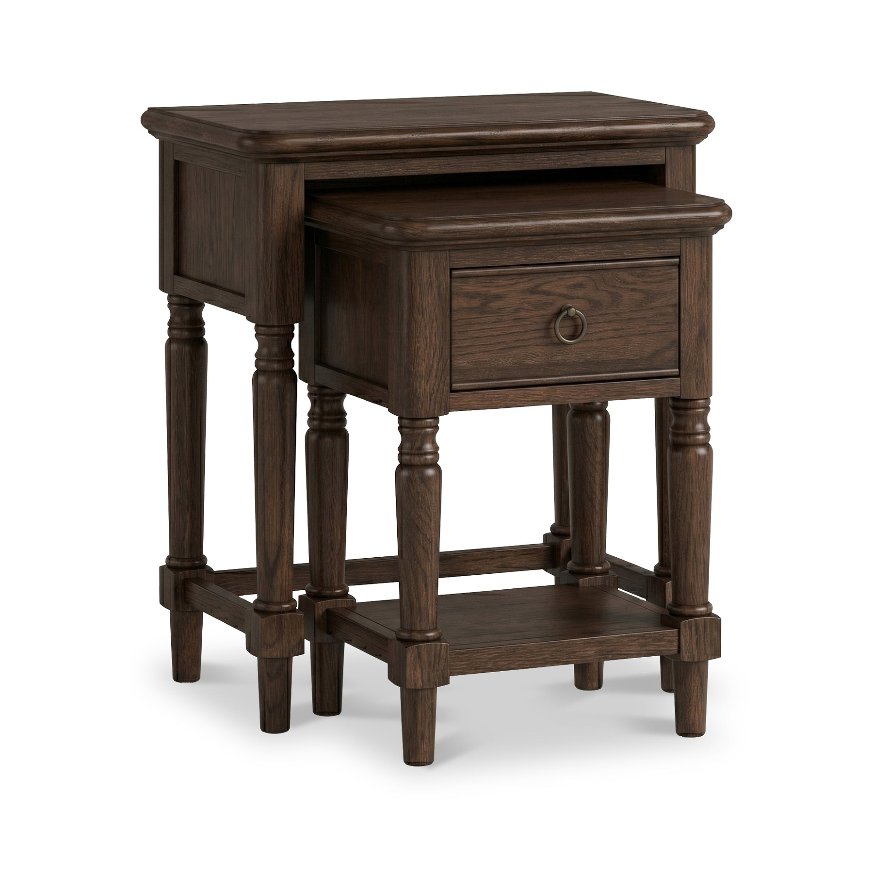 Rutland Dark Oak Nest of Tables from Roseland Furniture