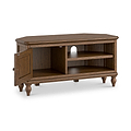 Rutland Dark Oak Corner TV Unit from Roseland Furniture