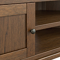 Rutland Dark Oak Corner TV Unit from Roseland Furniture