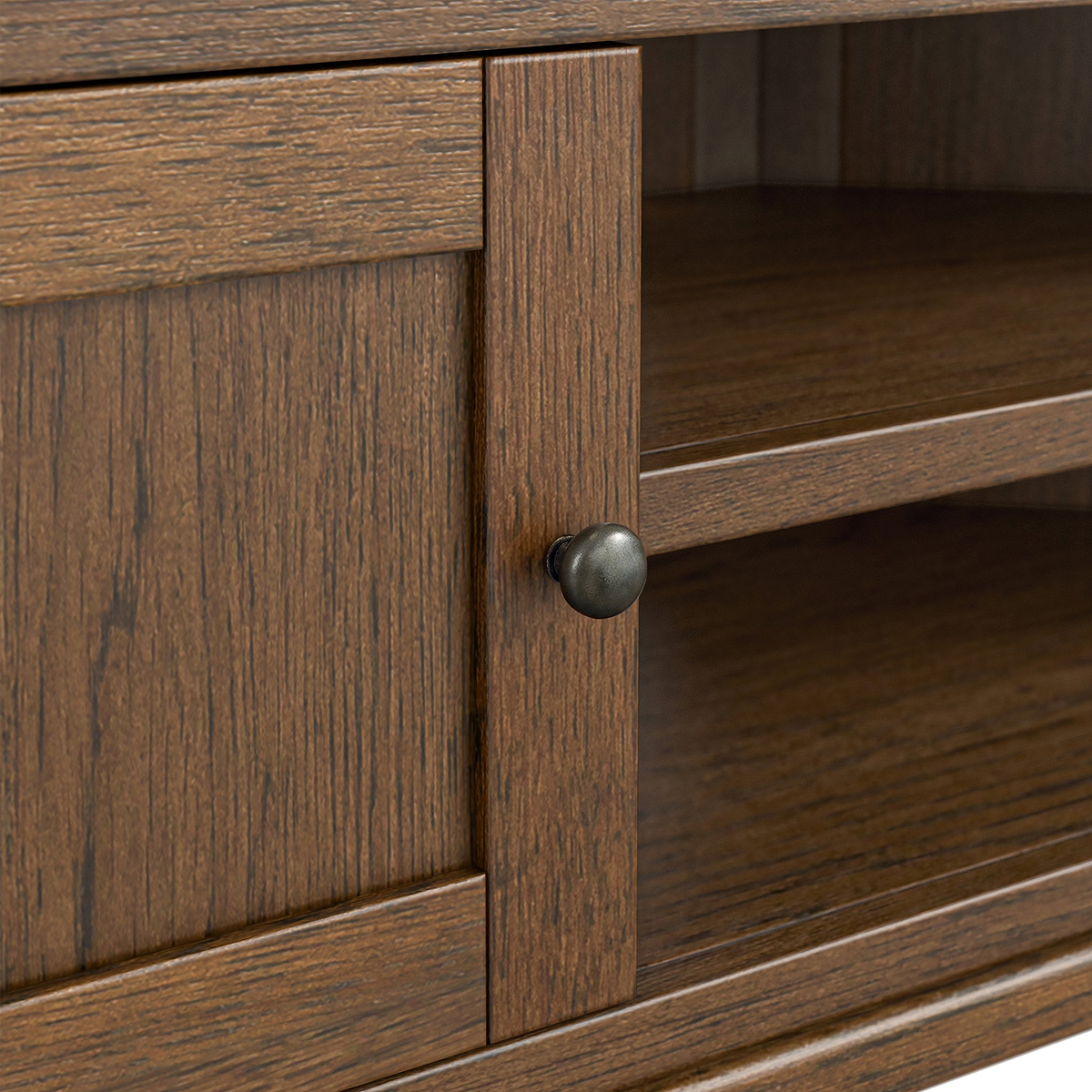 Rutland Dark Oak Corner TV Unit from Roseland Furniture
