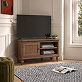 Rutland Dark Oak Corner TV Unit from Roseland Furniture
