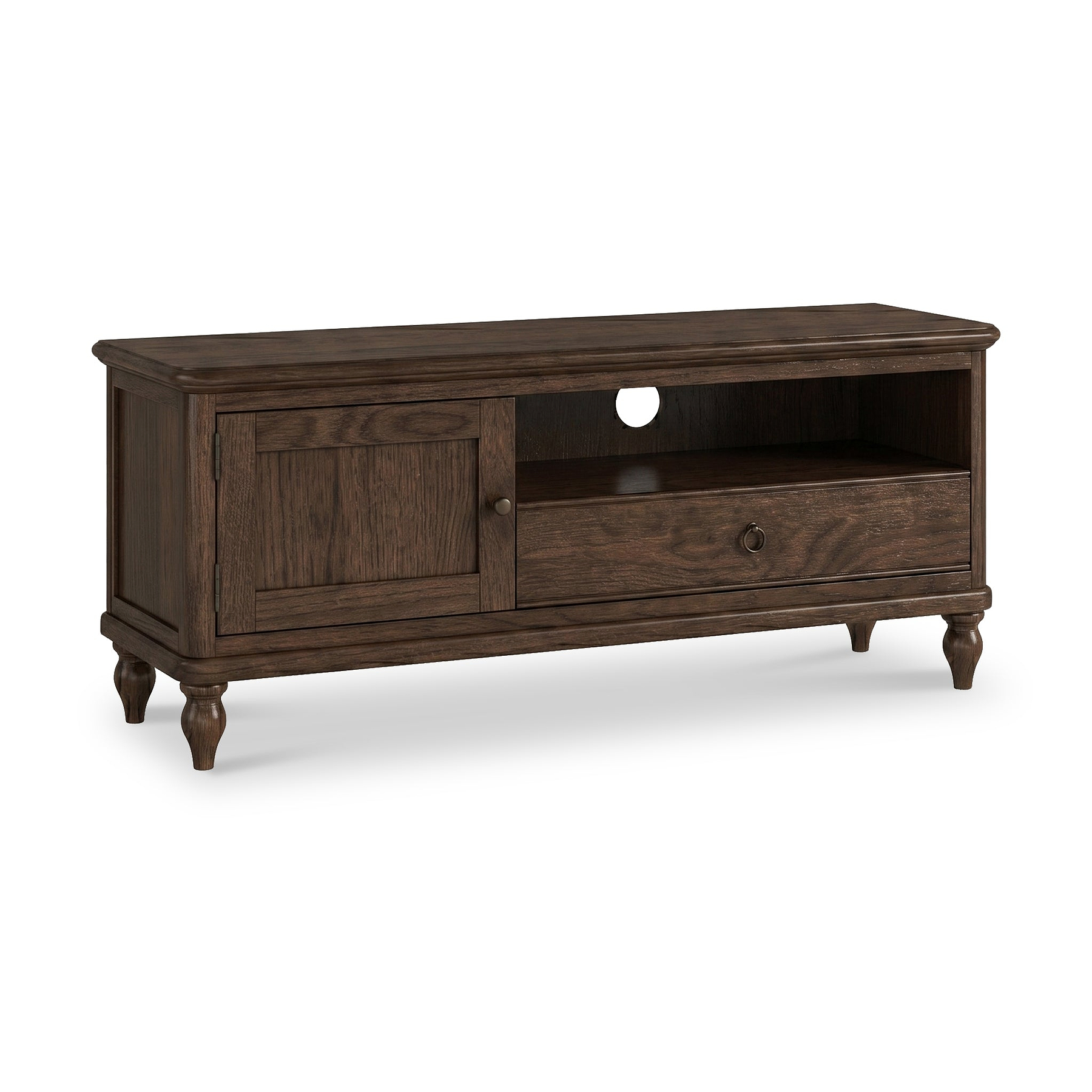 Rutland Dark Oak 120cm TV Unit from Roseland Furniture