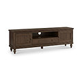 Rutland Dark Oak 160cm Wide TV Unit from Roseland Furniture