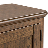 Rutland Dark Oak 160cm Wide TV Unit from Roseland Furniture
