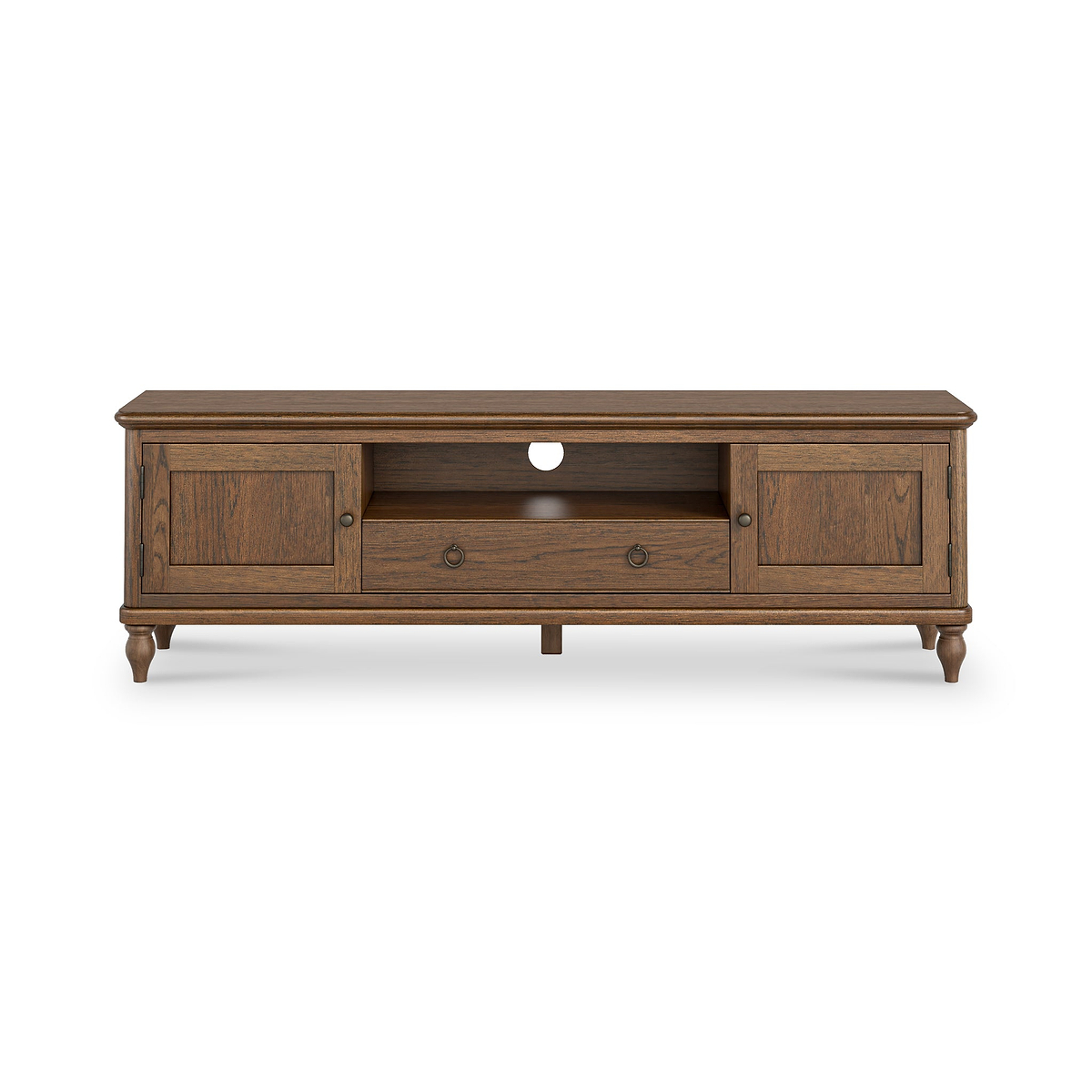 Rutland Dark Oak 160cm Wide TV Unit from Roseland Furniture