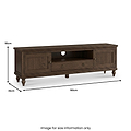 Rutland Dark Oak 160cm Wide TV Unit from Roseland Furniture