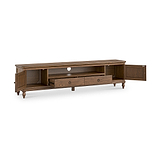Rutland Dark Oak 200cm Extra Wide TV Unit from Roseland Furniture