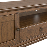 Rutland Dark Oak 200cm Extra Wide TV Unit from Roseland Furniture
