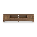 Rutland Dark Oak 200cm Extra Wide TV Unit from Roseland Furniture