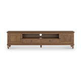 Rutland Dark Oak 200cm Extra Wide TV Unit from Roseland Furniture