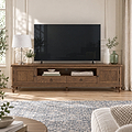 Rutland Dark Oak 200cm Extra Wide TV Unit from Roseland Furniture
