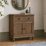 Rutland Dark Oak Mini Sideboard from Roseland Furniture