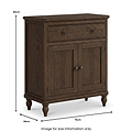 Rutland Dark Oak Mini Sideboard from Roseland Furniture