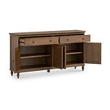 Rutland Dark Oak Extra Large Sideboard from Roseland Furniture