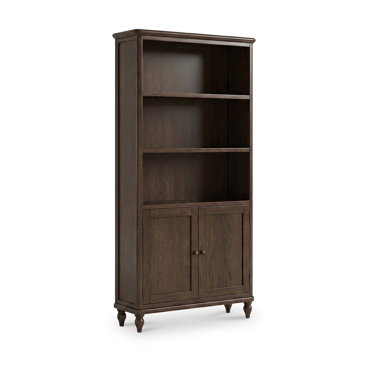 Rutland Dark Oak Large Bookcase from Roseland Furniture