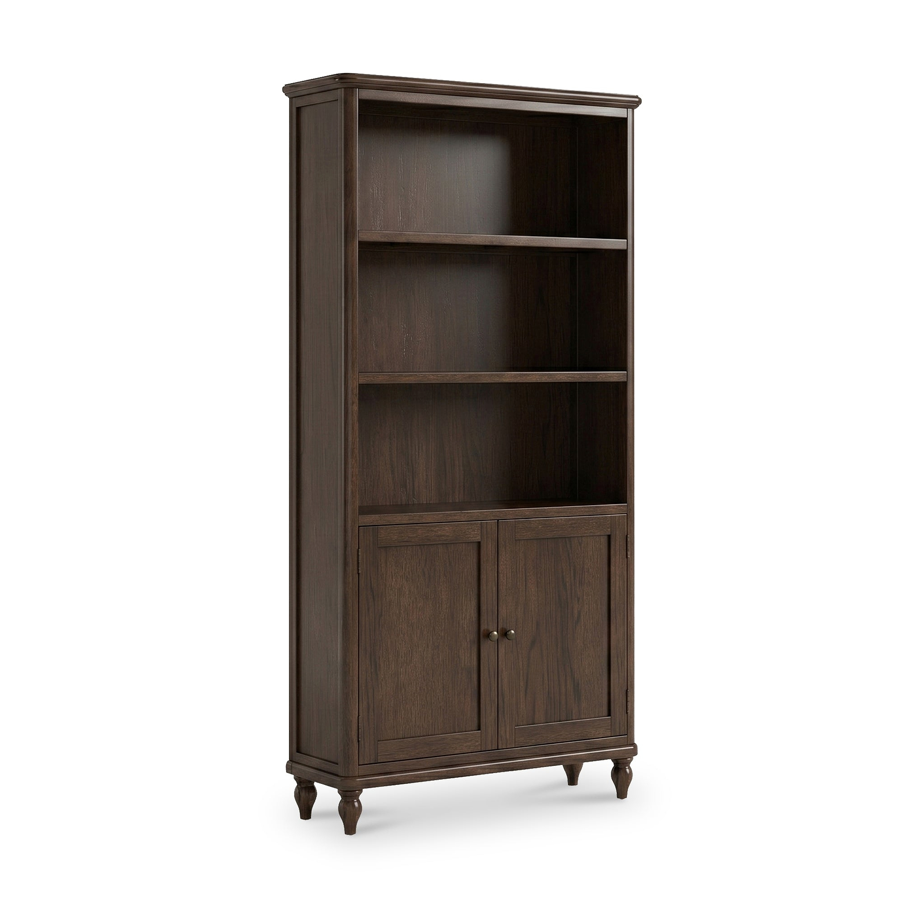 Rutland Dark Oak Large Bookcase from Roseland Furniture